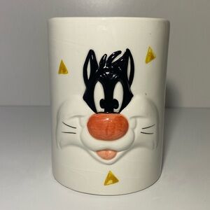Vintage 1993 Sylvester the Cat Ceramic Container